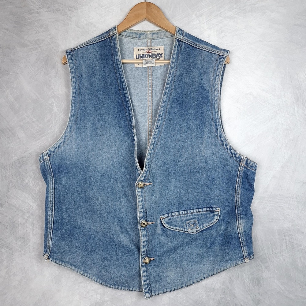 UNIONBAY Blue Denim Vest